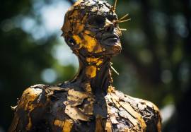 Kültéri arany-fém szobor, Metal Sculpture, Thomas Metal Art, 1,500,000.00 Ft